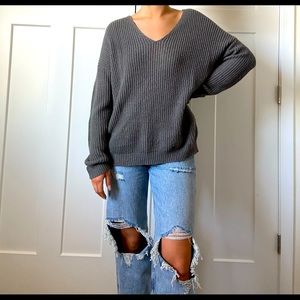 Forever 21 open back sweater